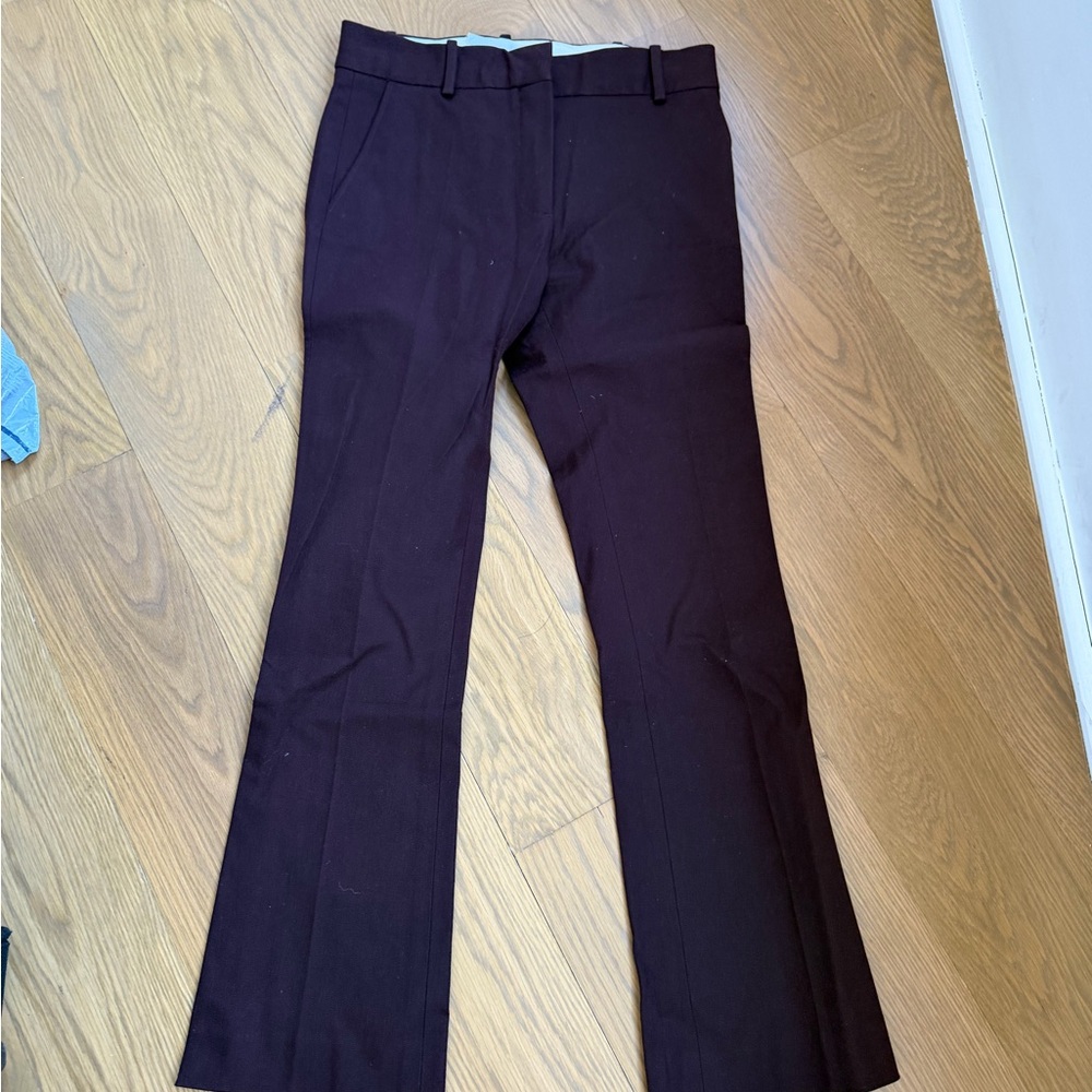 FRAME burgundy pants. Le boot crop